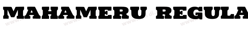 Mahameru Regular字体转换